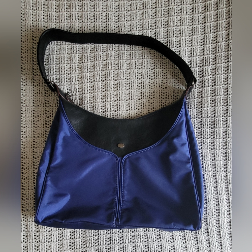 Mosey Blue & Black Handbag Eco Friendly